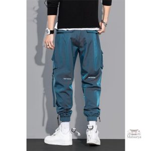 Pantalon cargo pour homme, coupe ample inspirée du Japon