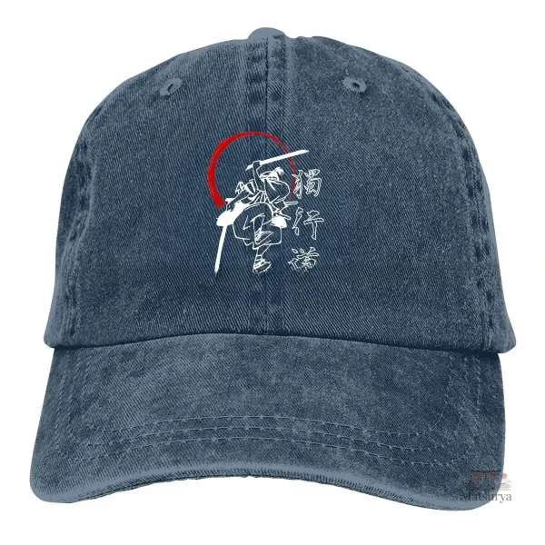 Casquette japonaise ornée de samouraïs