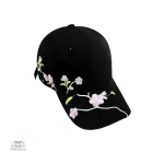 Casquette artisanale motifs floraux