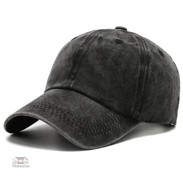 Casquette délavée inspirée de la mode japonaise