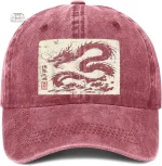 Casquette traditionnelle avec motif dragon
