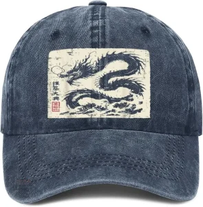Accessoire de mode japonaise : casquette dragon