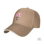 Casquette ornée de fleurs de cerisier