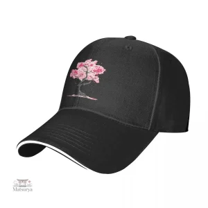 Casquette japonaise avec motif de cerisiers