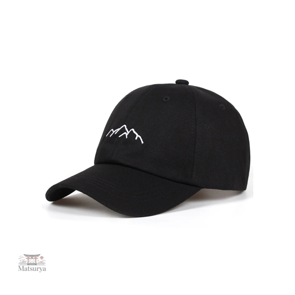 Casquette japonaise à motif montagneux