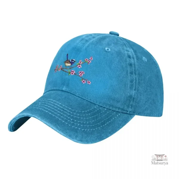Casquette élégante, motifs Sakura colorés