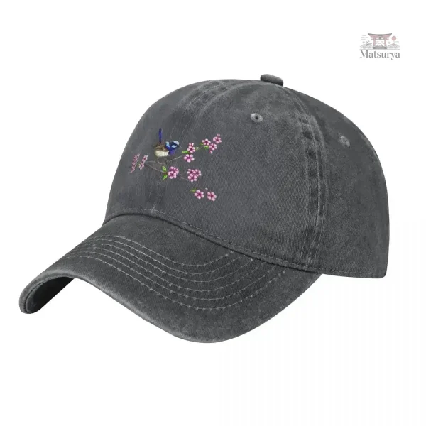 Casquette Japonaise, design fleuri unique