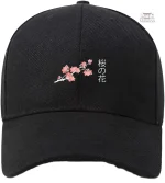 Casquette japonaise au design Sakura épuré