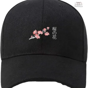 Casquette japonaise au design Sakura épuré