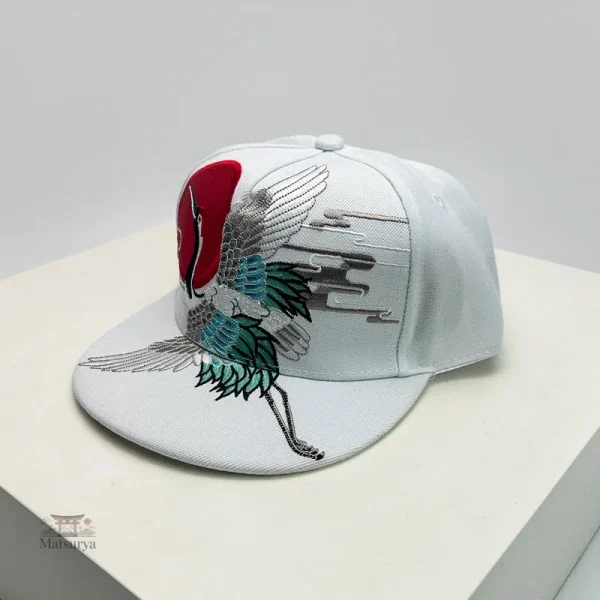 Casquette streetwear avec broderie japonaise