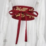 Ceinture large en tissu pour un style chic