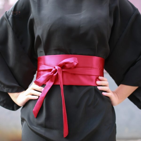 ceinture-japonaise-rouge-1 Ceinture Obi rouge japonaise