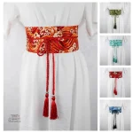 Accessoire de mode japonais, ceinture à motif vague