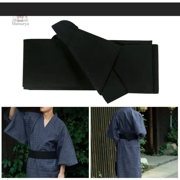 Ceinture obi à nouer pour tenue japonaise