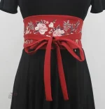 Ceinture large Obi en tissu élégant