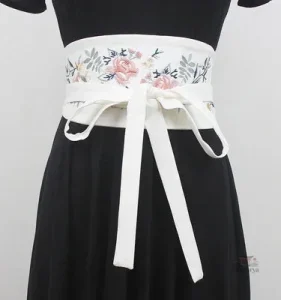 Ceinture Obi en couleur unie