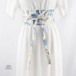 Ceinture obi blanche élégante pour un look raffiné
