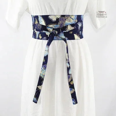 ceinture-obi-bleue-1 Ceinture Obi Bleue en tissu élégant