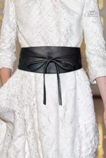 Ceinture obi en cuir