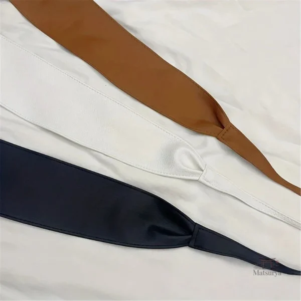 Ceinture obi en cuir classique