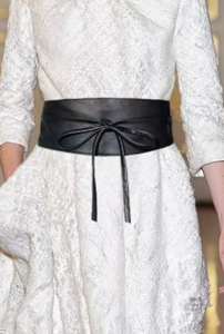 Ceinture obi cuir élégante