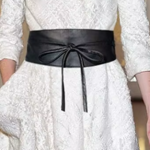 Ceinture obi cuir élégante
