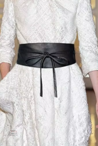 Ceinture obi en cuir souple
