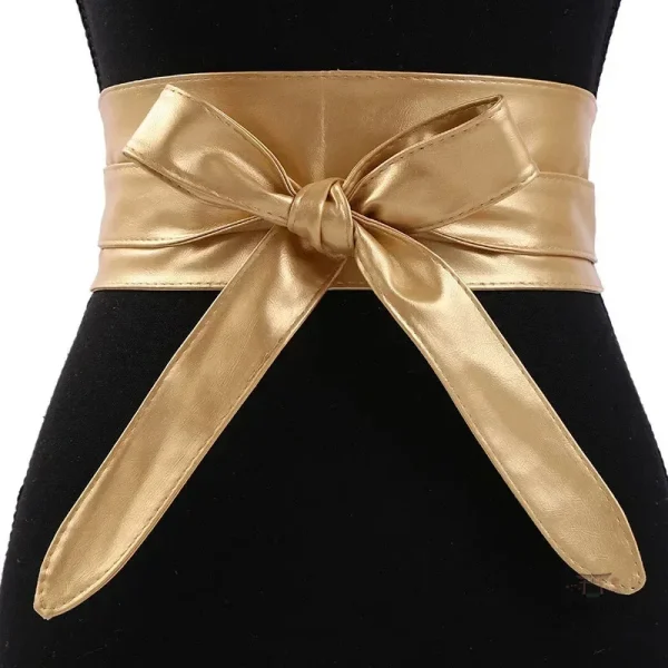 Ceinture obi dorée pour une touche sophistiquée à vos tenues