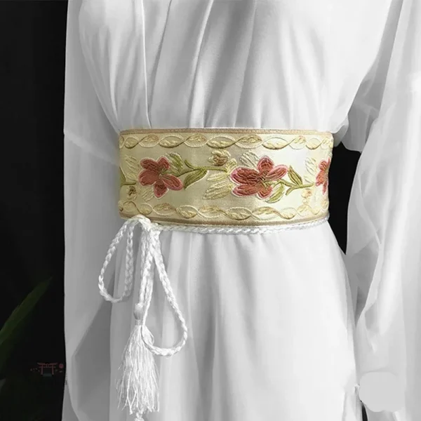 ceinture-obi-fleurie-1 Ceinture obi fleurie élégante pour femme