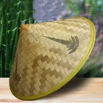 Accessoire de mode : chapeau japonais en bambou