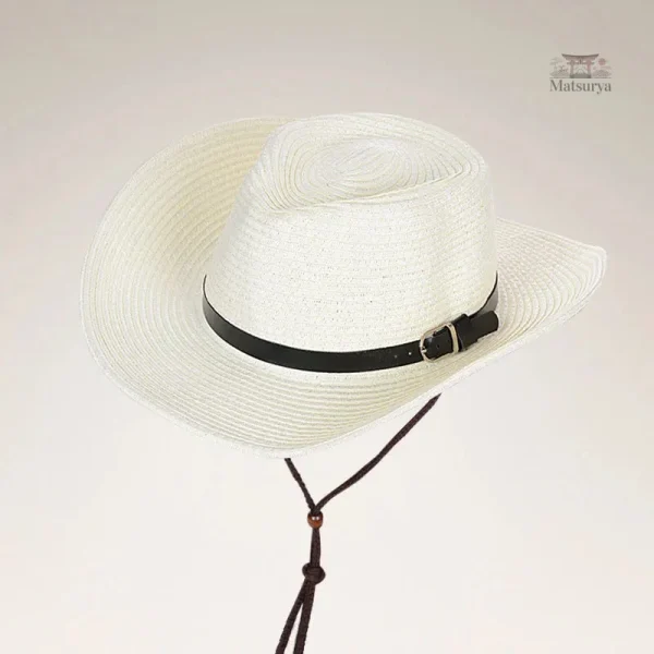 Chapeau Japonais en paille avec ficelle ajustable