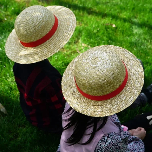 Chapeau japonais en paille naturel