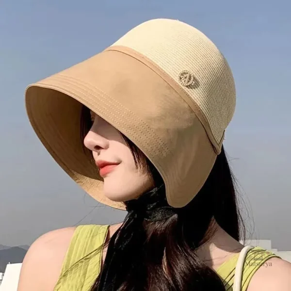 Chapeau d'été japonais, protection solaire en paille
