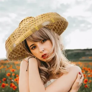 Chapeau en bambou japonais imperméable