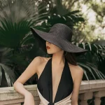 Chapeau en paille pour style japonais féminin