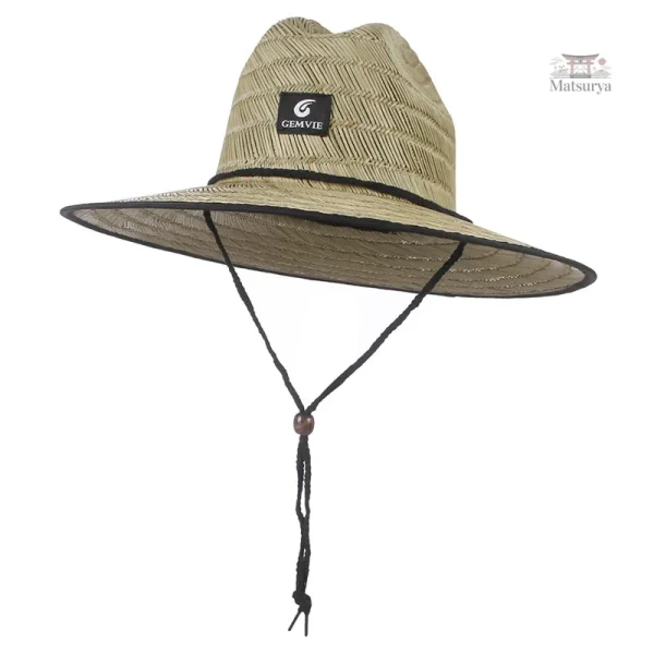 Chapeau japonais à bord large, parfait pour le jardinage