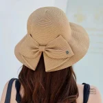 Chapeau Japonais avec nœud décoratif en tissu