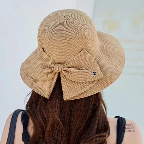 Chapeau Japonais avec nœud décoratif en tissu