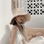 Chapeau de plage japonais avec sangle ajustable