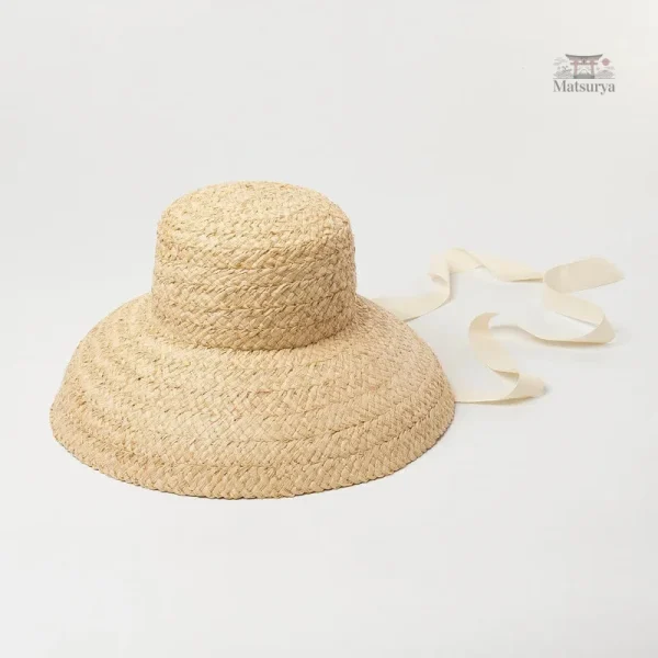 Chapeau en Raphia style Japonais, accessoire tendance