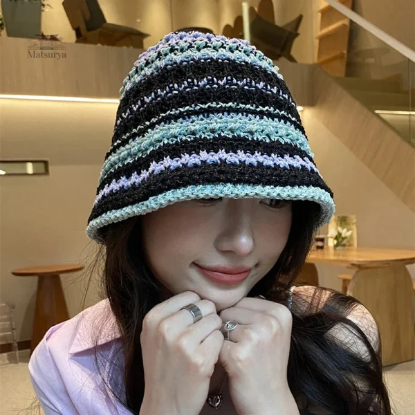 Chapeau japonais tissé pour femme