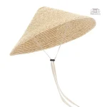 Chapeau japonais en paille, protection solaire élégante