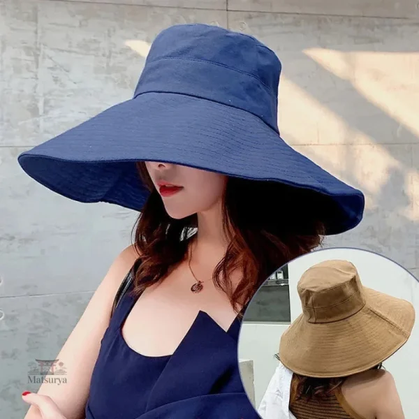 Chapeau large en paille pour journées ensoleillées
