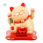Chat porte bonheur Maneki Neko en céramique décorative