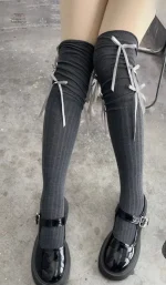 Chaussettes japonaises avec design à nœuds