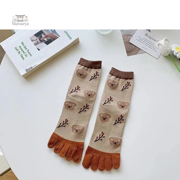 Chaussettes fantaisie au design japonais