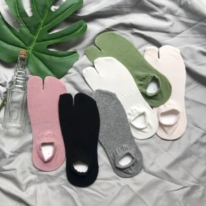 Chaussettes japonaises pour femme, style traditionnel