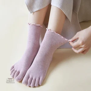 Chaussettes japonaises à froufrous élégantes