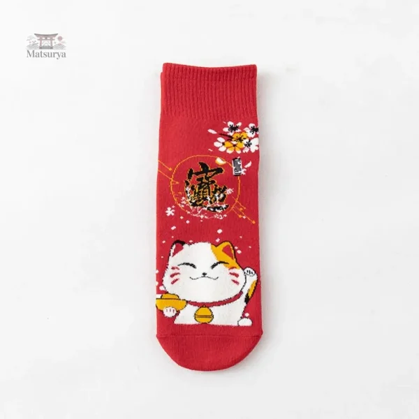 Chaussettes japonaises avec design porte-bonheur