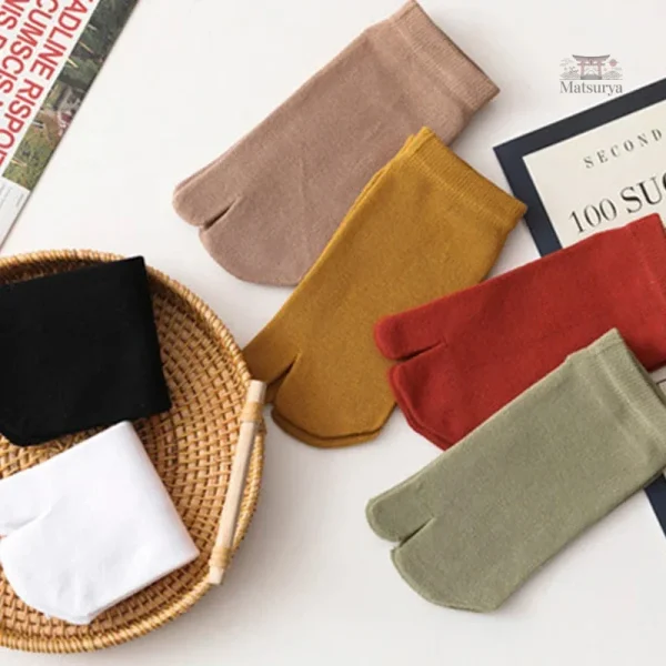 Chaussettes Tabi en coton élégant